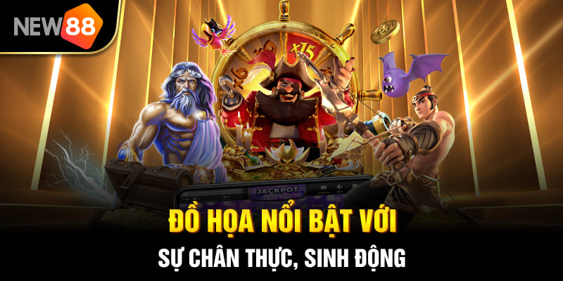 Cơn Lốc Nổ Hũ NEW88 - Siêu Phẩm Giải Trí Cuốn Hút 2025 2 Đồ họa nổi bật với sự chân thực, sinh động